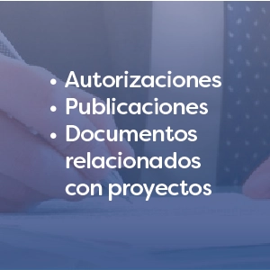 gestión documental de proyectos, publicaciones y autorizaciones